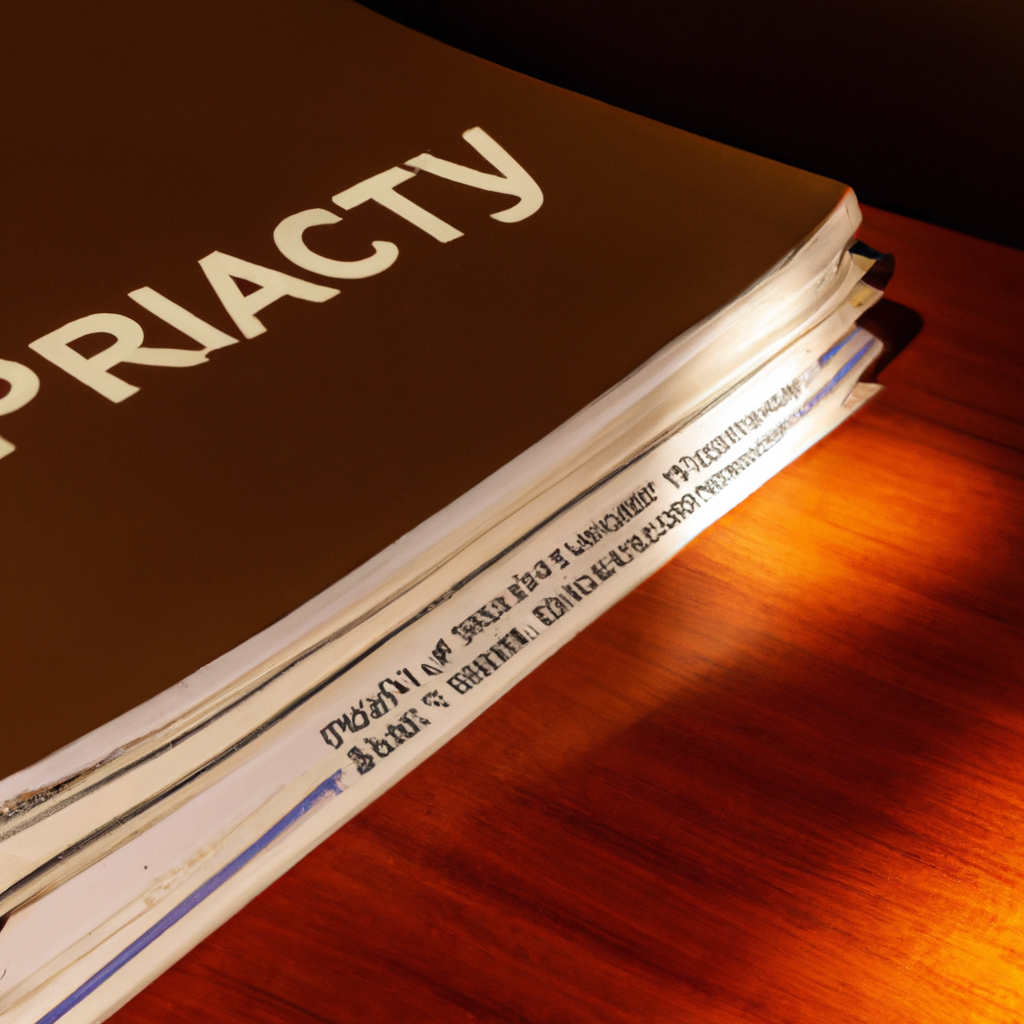 Documentos de privacidad y candado sobre un escritorio en Buenos Aires, representando protección de datos personales.